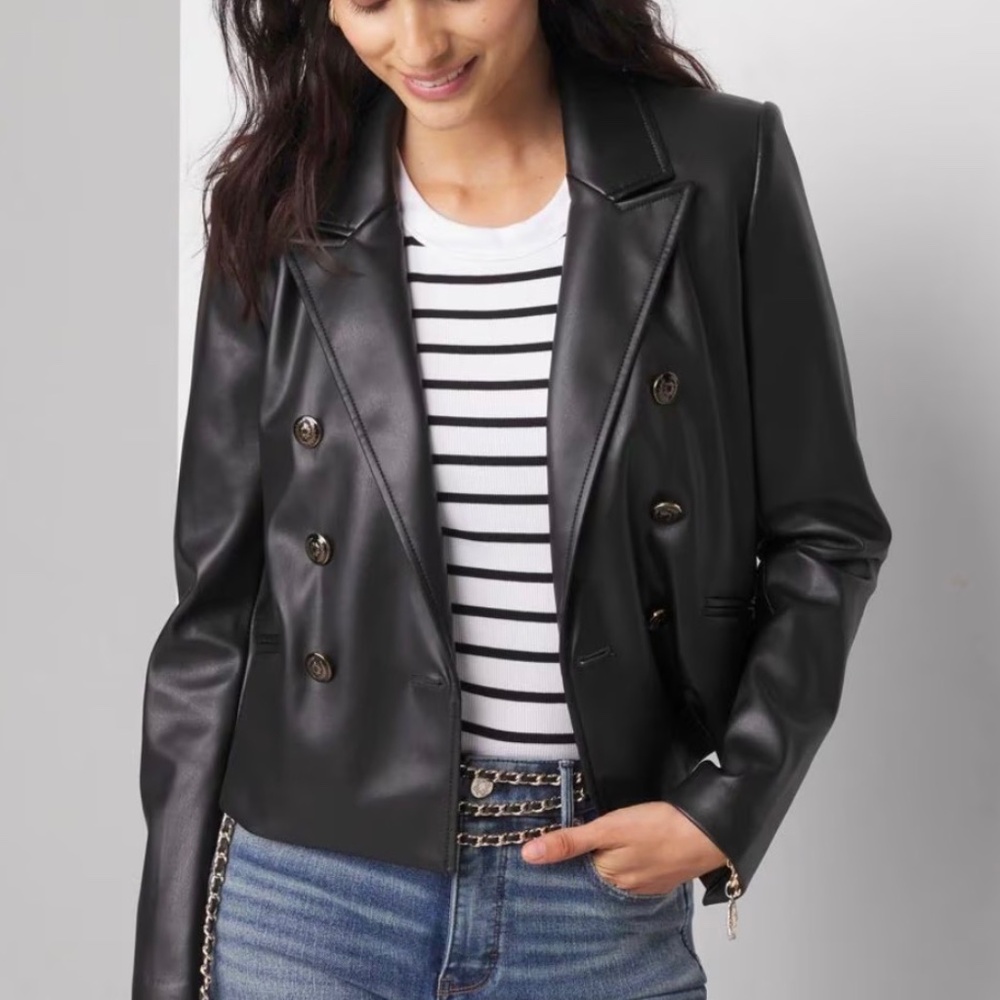 Faux Leather Jacket